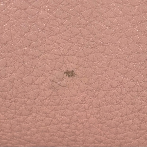 Coach Pink Leather Satchel Shoulder Purse F10887 Pebbled Brown Silver hardware - Picture 5 of 12